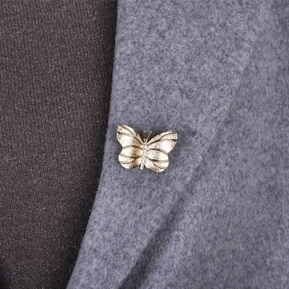 Gold Butterfly with Crystals